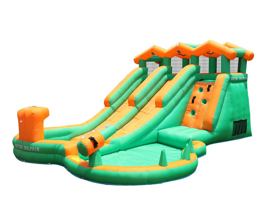 מתקן קפיצה מתנפח עם 2 מגלשות דגם ED73028