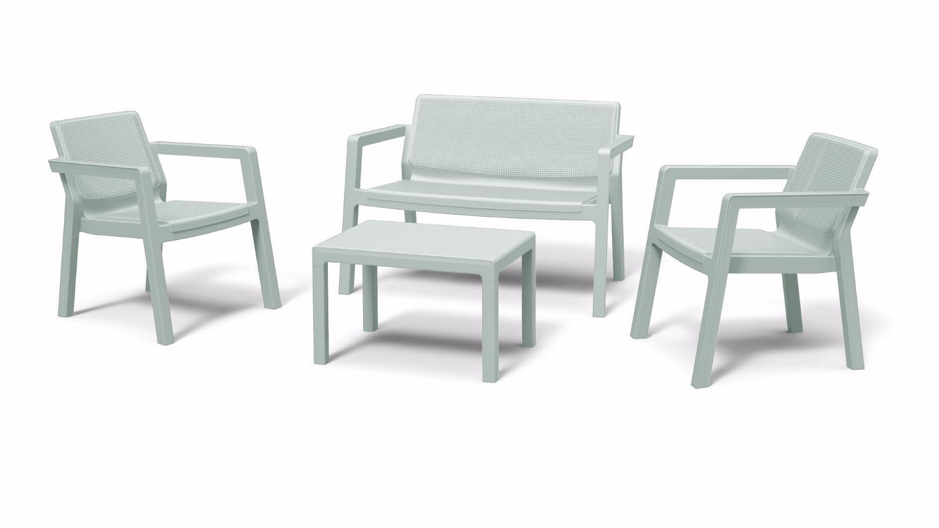 מערכת ישיבה אמילי פלסטיק ירוק