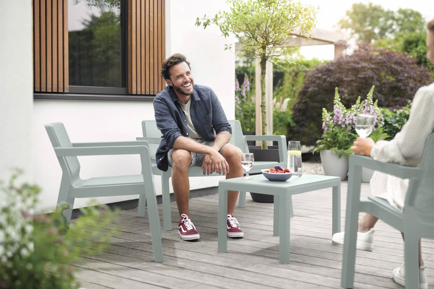 מערכת ישיבה אמילי פלסטיק ירוק