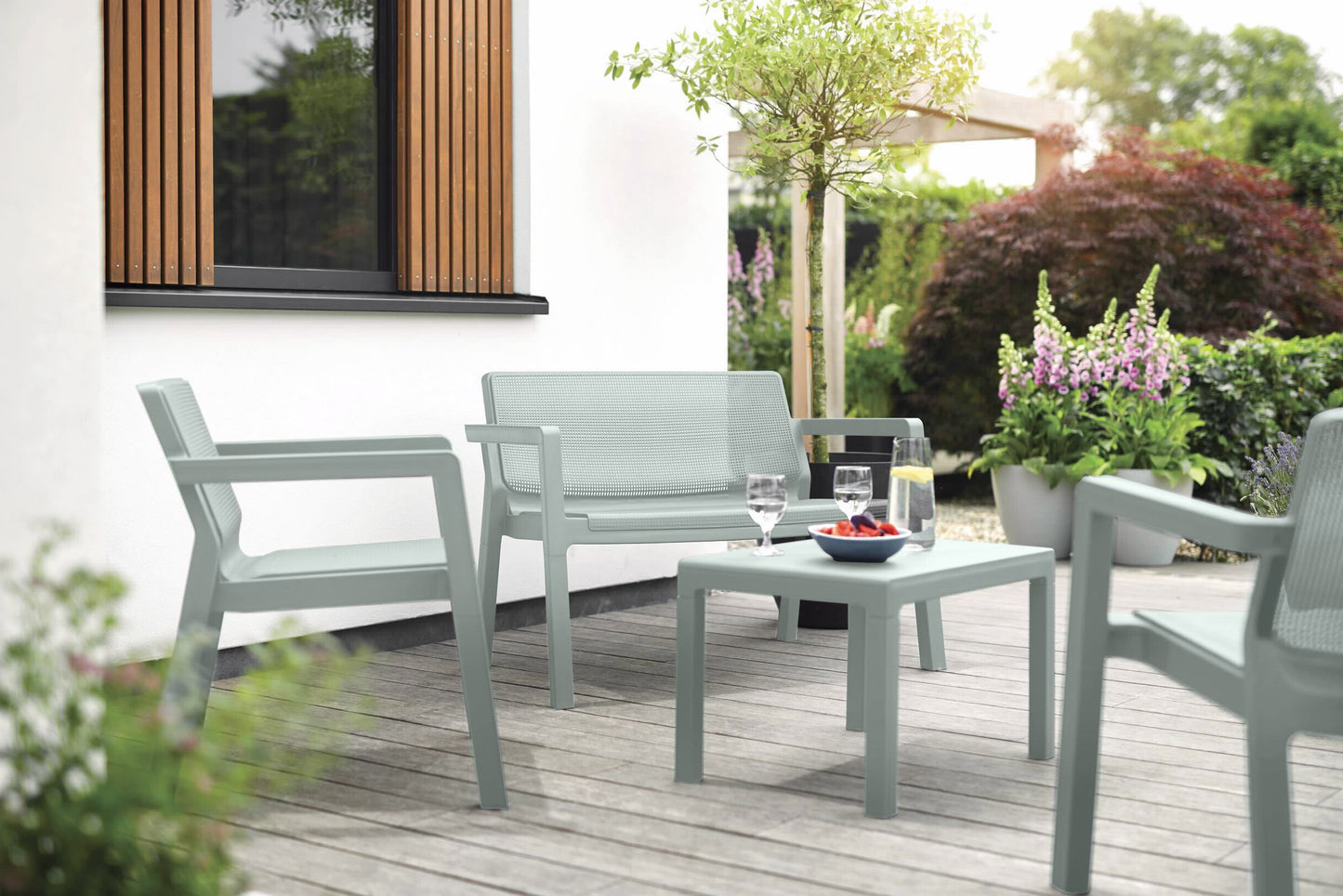 מערכת ישיבה אמילי פלסטיק ירוק