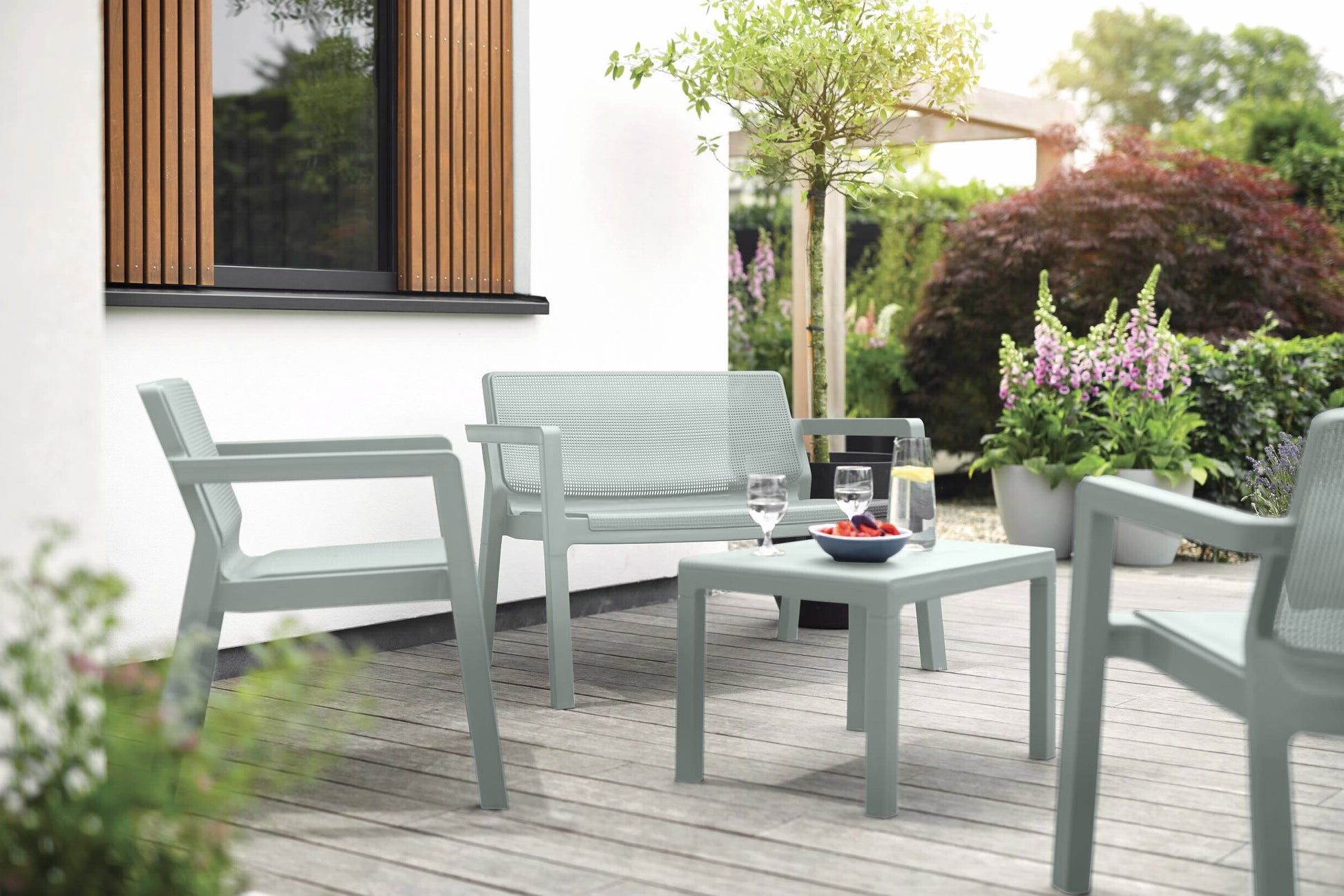 מערכת ישיבה אמילי פלסטיק ירוק