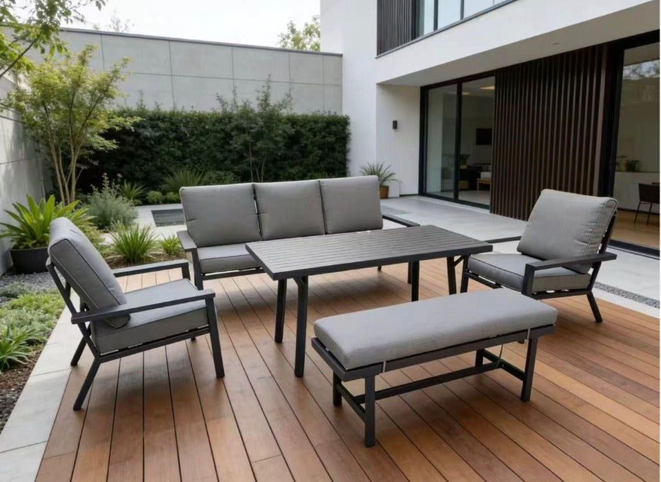 מערכת ישיבה יוסטון תלת אלומיניום