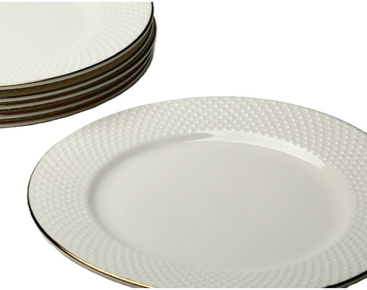 סט 6 צלחות פורצלן 20 ס"מ NEW BONE CHINA