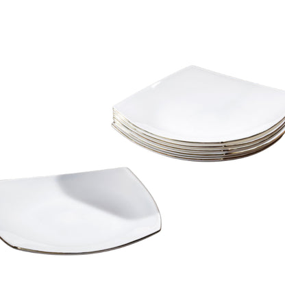צלחת 19X19 ס״מ עם פס זהב OPAL