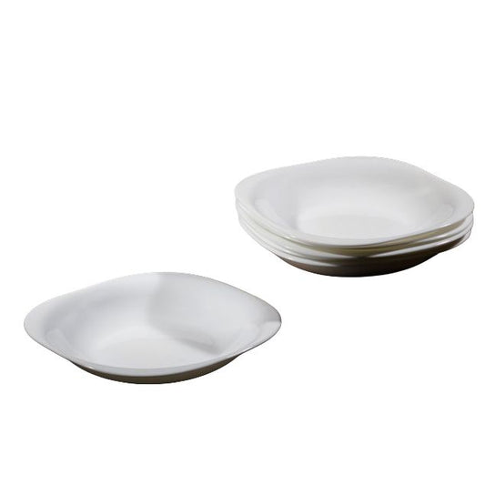 צלחת מרק Opal זכוכית מחוסמת 23 ס״מ בצבע לבן