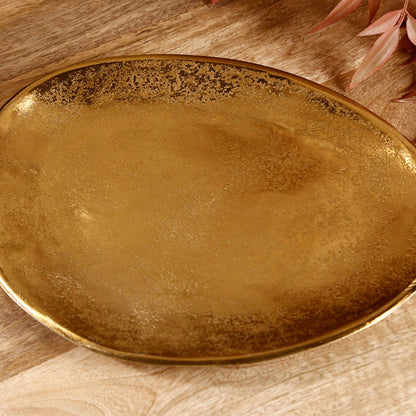 צלחת הגשה 29X25 ס״מ BrassGold