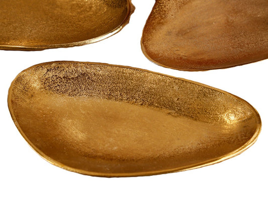 צלחת הגשה 33X22 ס״מ BrassGold