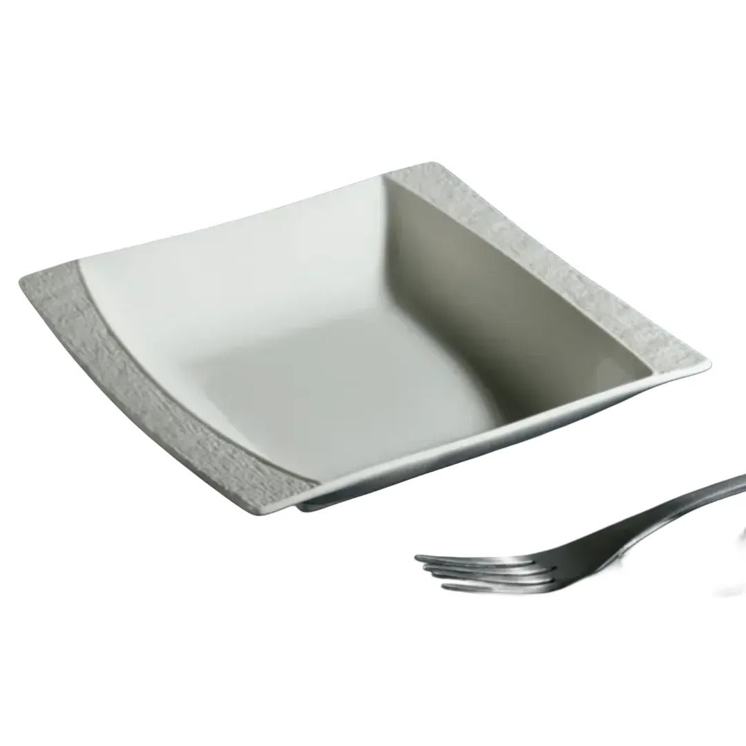 צלחת מנה עמוקה פורצלן 21X20 ס״מ