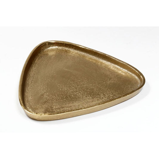 צלחת הגשה משולשת 21X21 ס״מ BRASS GOLD