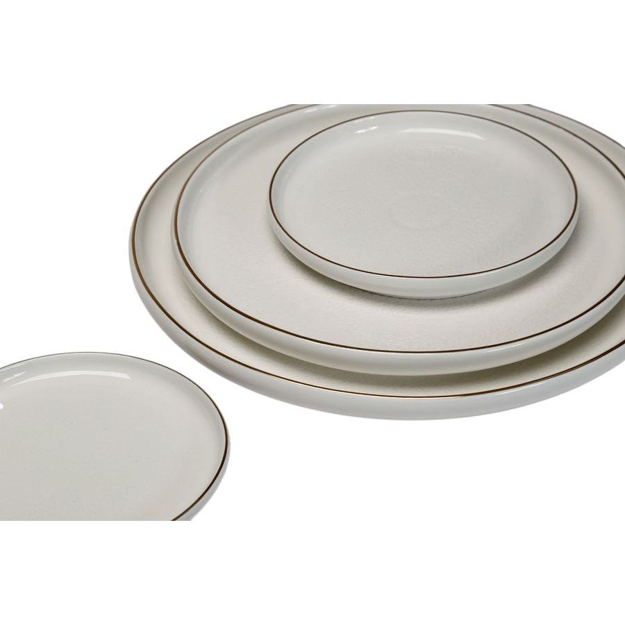 צלחת לעוגה גדולה  31 ס״מ SPECIAL WHITE/GOLD