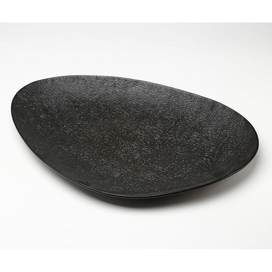 צלחת הגשה אובלית SimpelBlack פורצלן 39X26 ס״מ NewBornChina