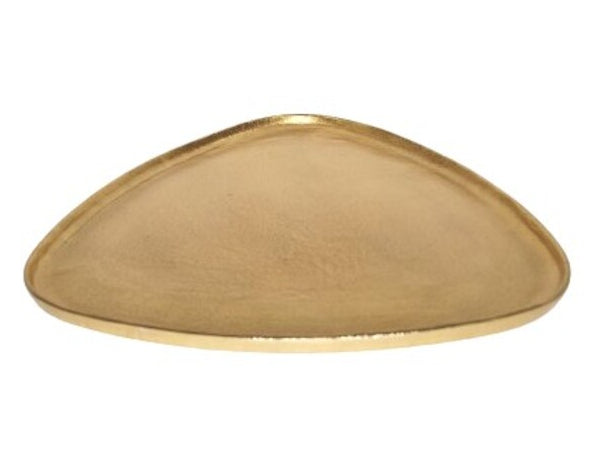 צלחת הגשה משולשת 41X41 ס״מ BRASS GOLD