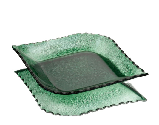 צלחת הגשה מעויינת green SELANIK PRO