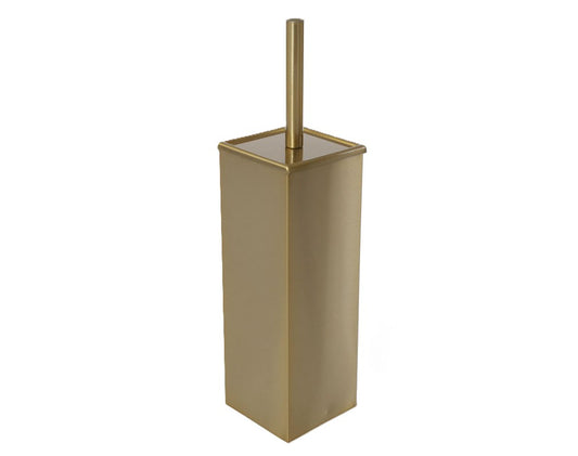 מברשת אסלה מרובעת זהב מוברש בעיצוב מודרני B_DECOR