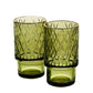 סט 6 כוסות שתייה 440 מ"ל GREEN GOLD CRYSTALINE