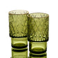 סט 6 כוסות שתייה 440 מ"ל GREEN GOLD CRYSTALINE