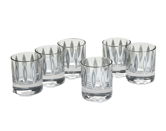 סט 6 כוסות וויסקי 320 מ"ל זכוכית ANSER TITANIUM CRYSTALINE
