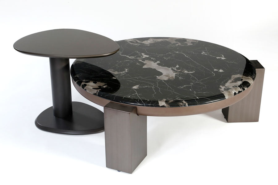 שולחן סלון + נשכן MARBLE GUINNESS