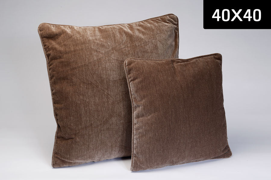 כרית VELVET FABRIC BROWN