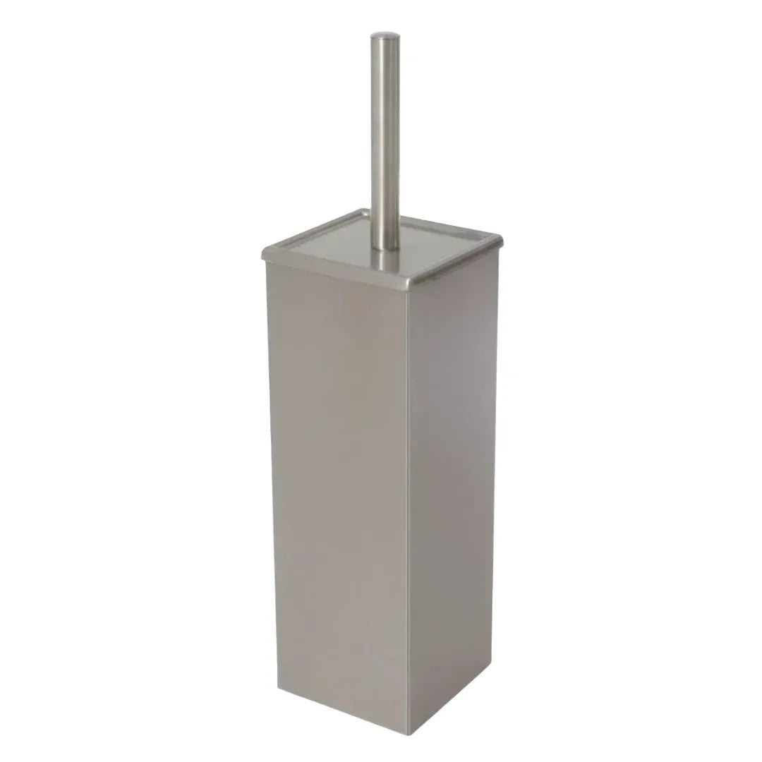 מברשת אסלה מרובעת בגימור ניקל מודרני B-DECOR