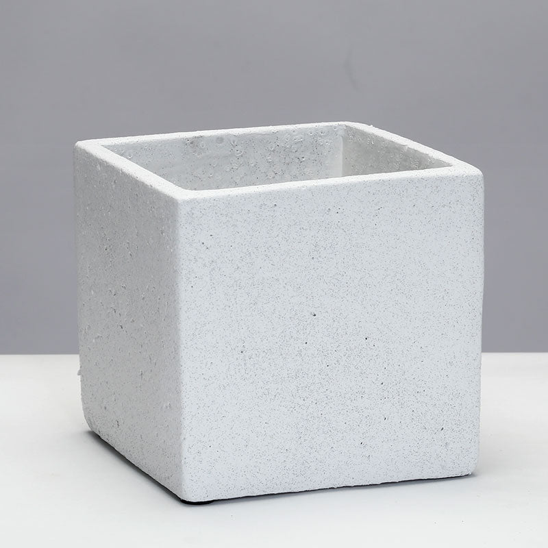 בית עציץ קוביה 14X14X14 TROPHY WHITE