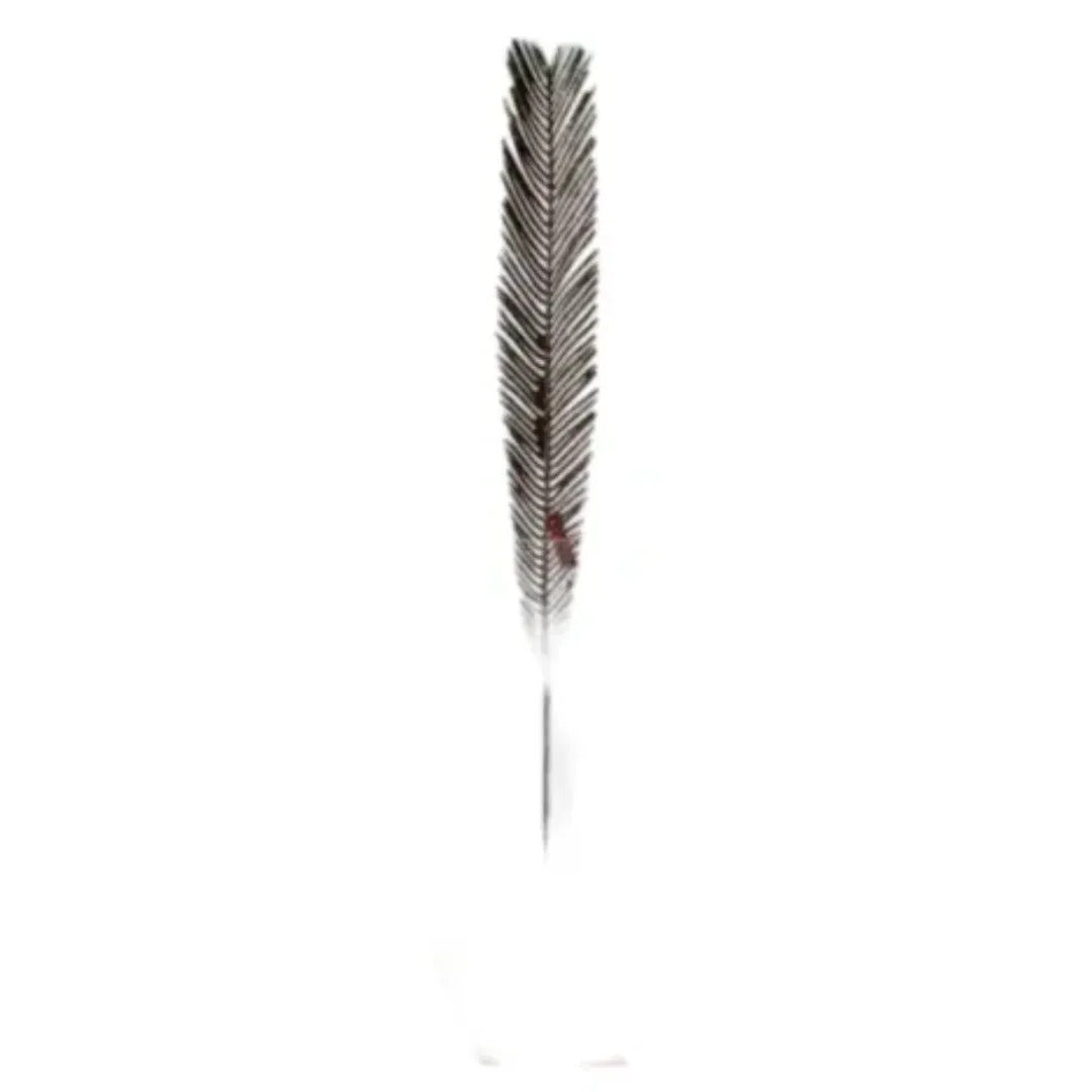 ענף עלה ארוך נוצץ Giuliano בצבע שחור זהב 103 ס"מ