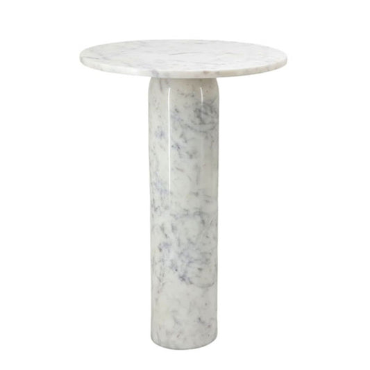 שולחן צד MarbleWhite 40X40X60