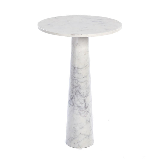 שולחן צד MarbleWhite 40X40X60