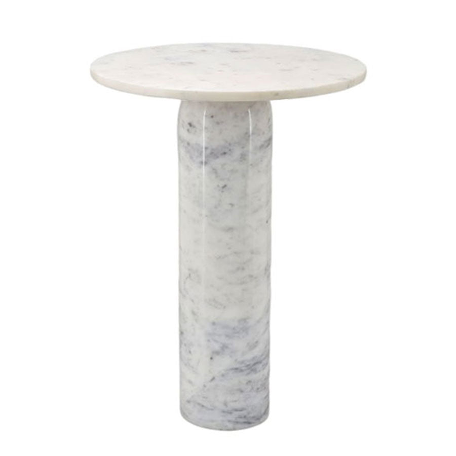 שולחן צד MarbleWhite 40X40X55