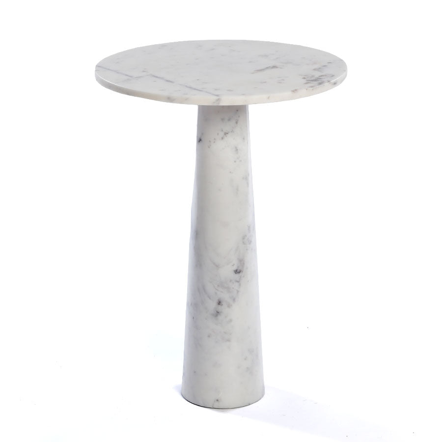 שולחן צד MarbleWhite 40X40X55