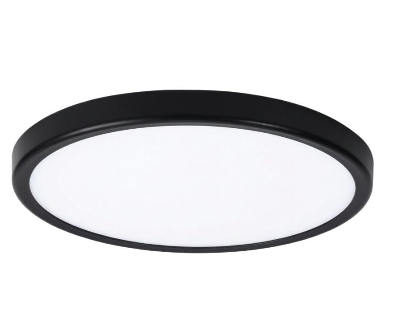 פאנל על הטיח שחור CLOCK 24W קוטר 30 ס"מ CCT