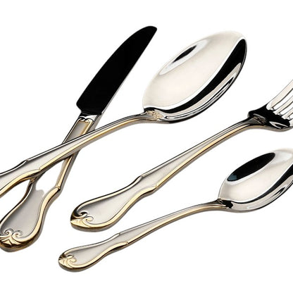 סט סכו"ם 24 חלקים 18/10 SATIN MATT INOX GOLD