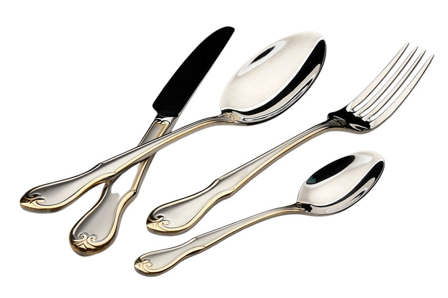 סט סכו"ם 24 חלקים 18/10 SATIN MATT INOX GOLD