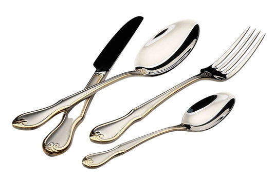 סט סכו"ם 24 חלקים 18/10 SATIN MATT INOX GOLD