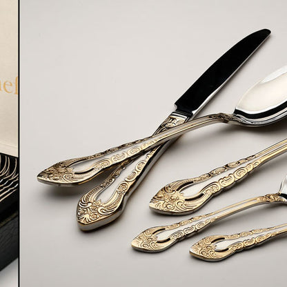 סט סכו"ם 72 חלקים 18/10 SATIN MATT INOX GOLD