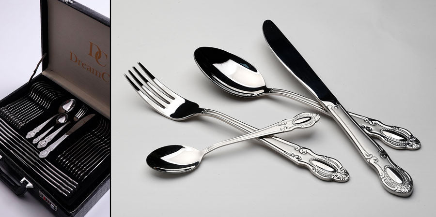 סט סכו"ם 72 חלקים נירוסטה + מט MULINI 18/10INOX304