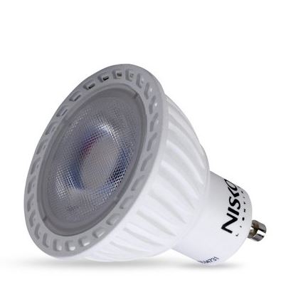 נורה קרמית לבנה GU10 7W 36 אור ניטראלי