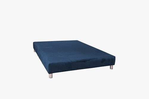 בסיס מיטה זוגי 160X190 מרופד בצבע כחול