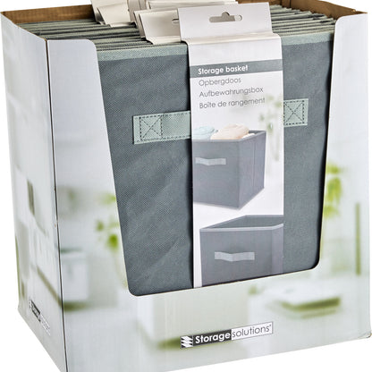 קופסת אחסון מתקפלת 30X30X30 סמ אפור