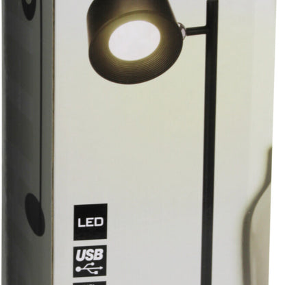 מנורת שולחן LED שחורה מעוצבת 14*31 סמ