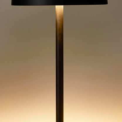 מנורת שולחן LED שחורה 14X31 סמ