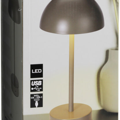 מנורת שולחן LED בגוון חול 14X31 סמ