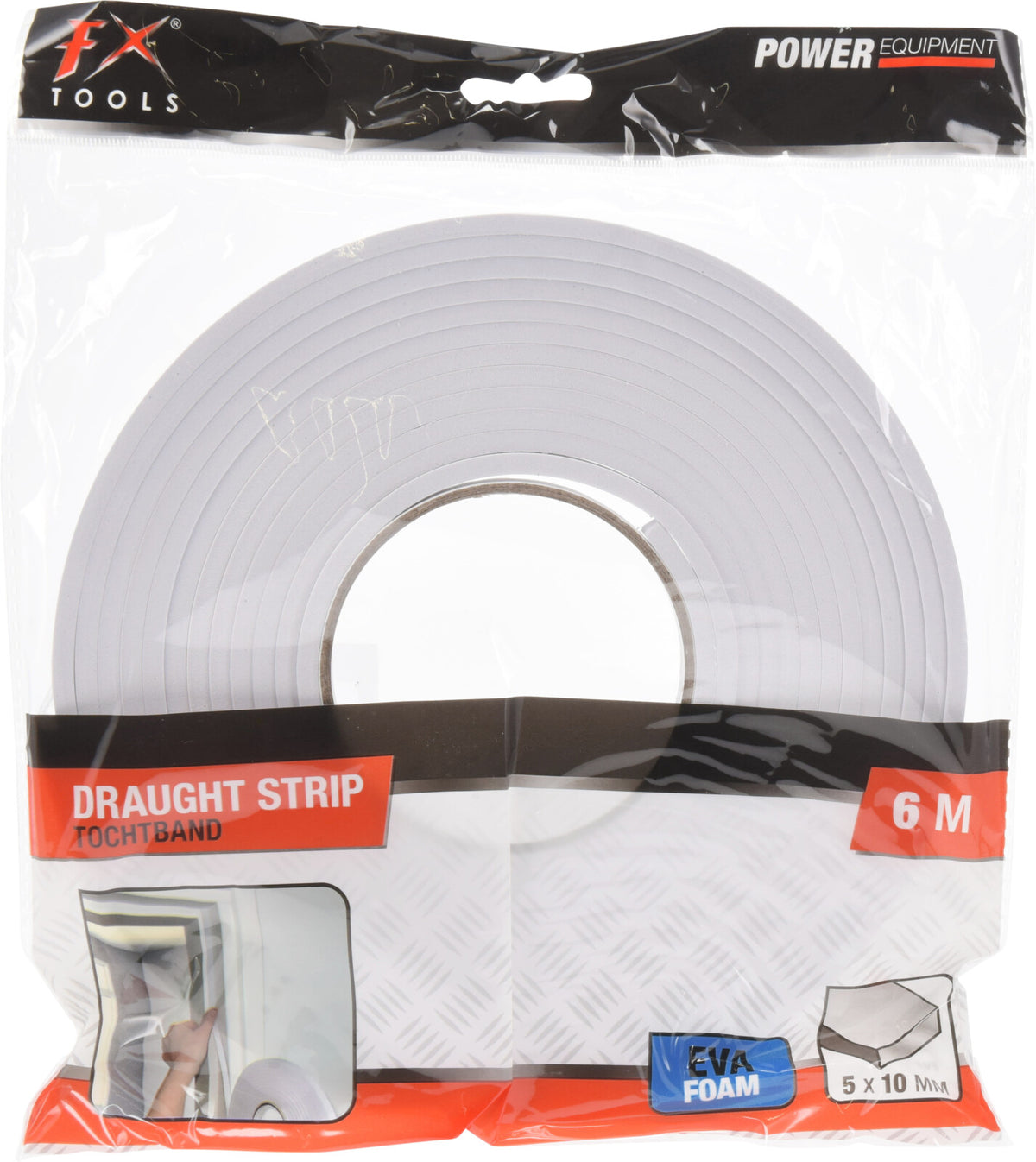 סרט אטימה 6 מטר מוקצף 10mm