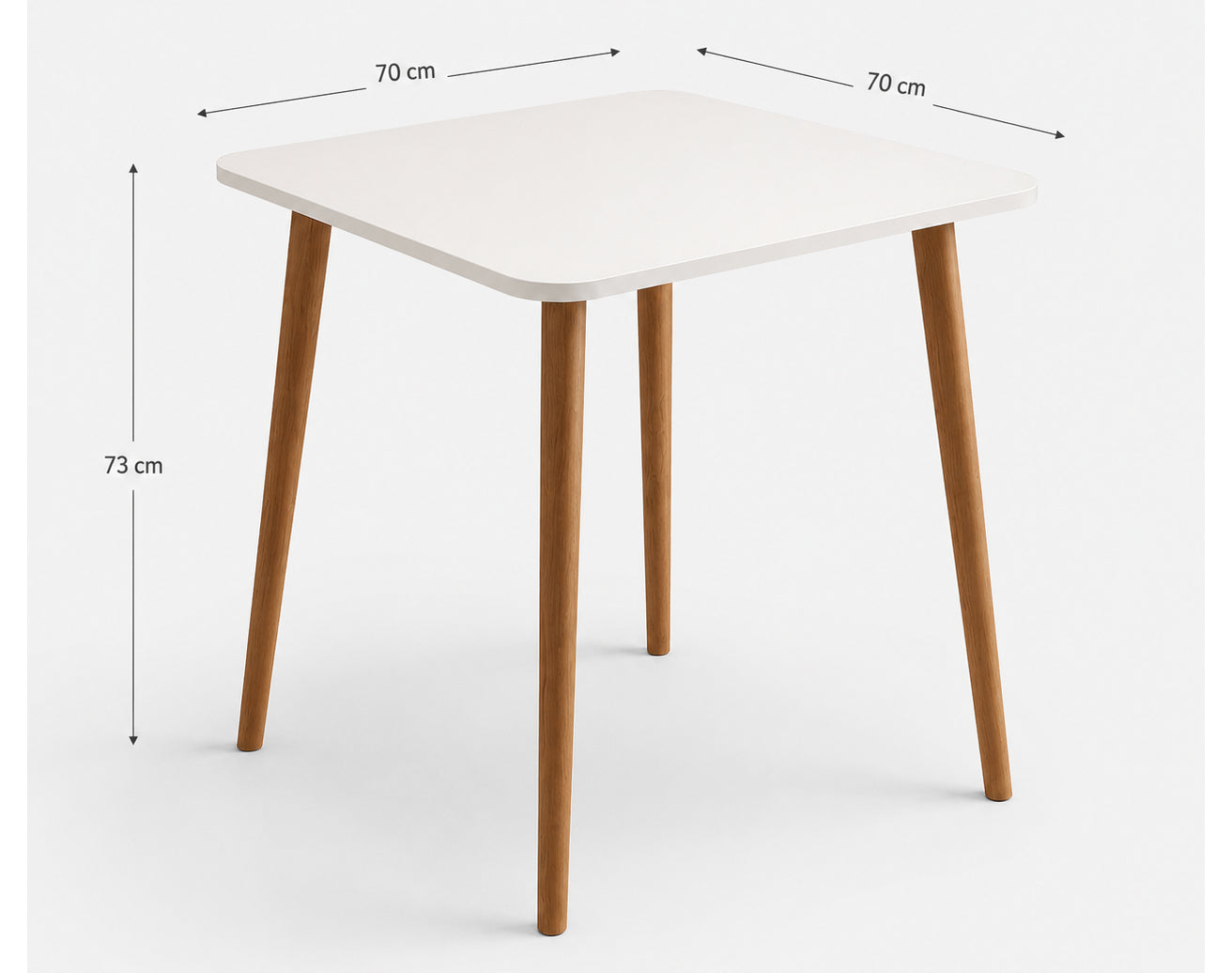 שולחן אוכל דגם מעיין גוון לבן