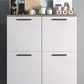 ארון רב שימושי דגם מייקל צבע לבן בשילוב אלון