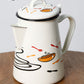 קומקום אמייל מעוצב 1700 מ"ל דגם Cups B-DECOR