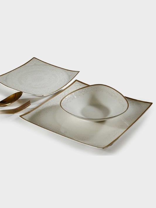 מערכת אוכל 18 חלק פורצלן NEW BONE CHINA