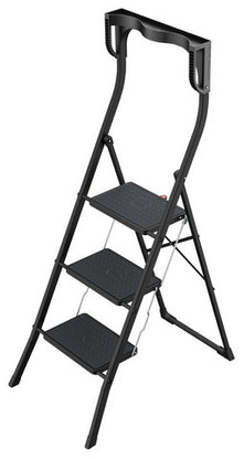 דרגש בטיחות מתקפל 3 שלבים K77 BLACK EDITION עם מעקה בטיחות מוגבה וידיות אחיזה
