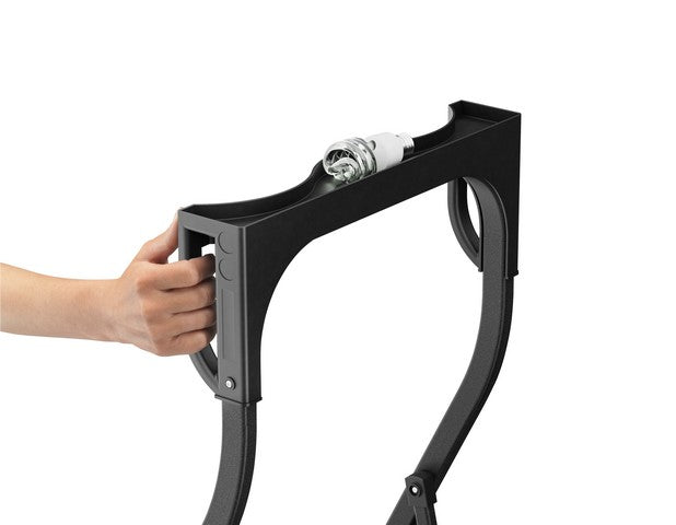 דרגש בטיחות מתקפל 3 שלבים K77 BLACK EDITION עם מעקה בטיחות מוגבה וידיות אחיזה