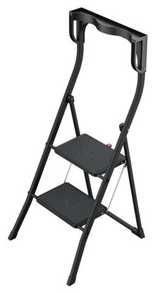דרגש בטיחות מתקפל 2 שלבים K77 BLACK EDITION עם מעקה בטיחות מוגבה וידיות אחיזה